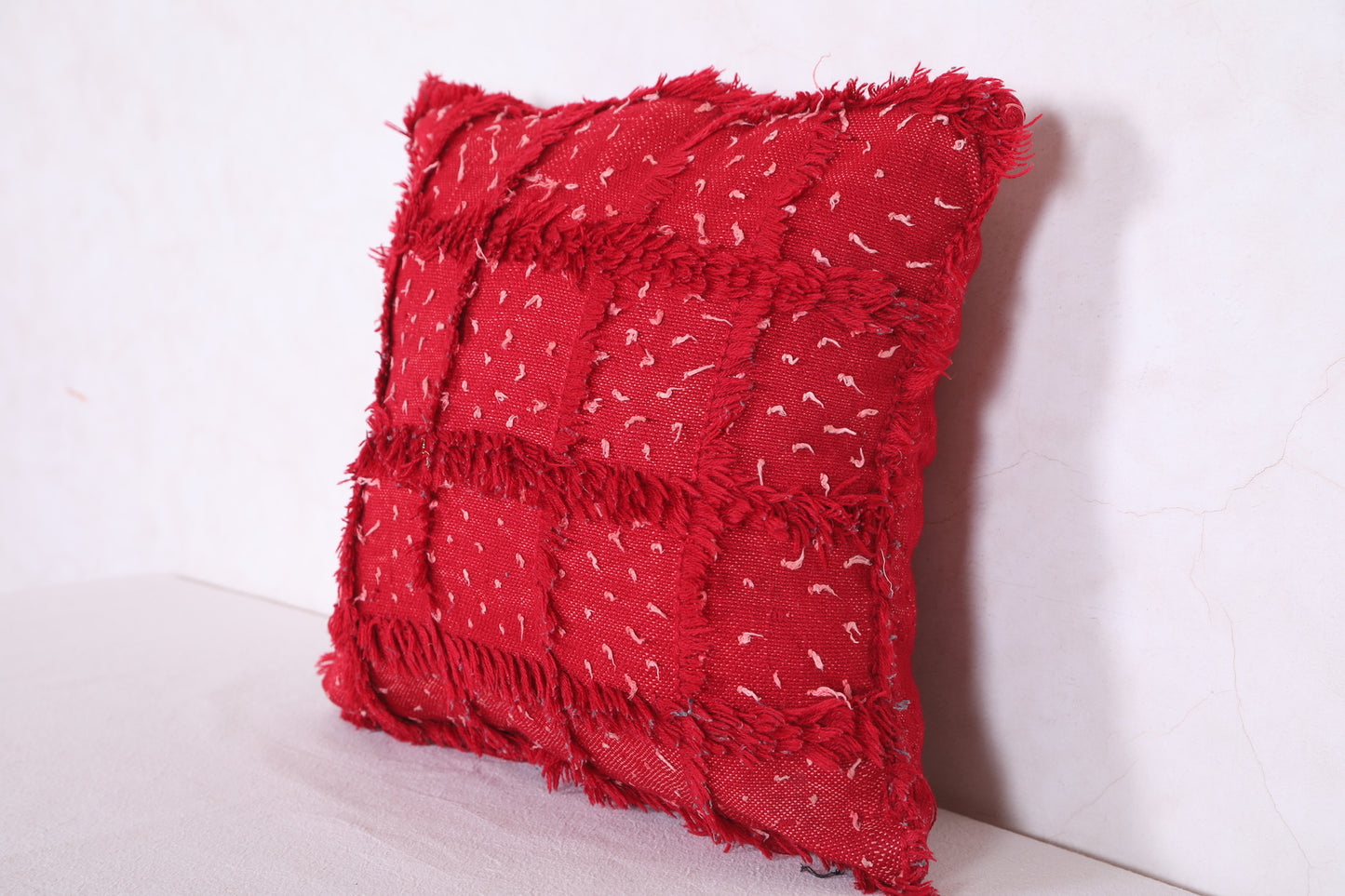 Moroccan Red Pillow 15.7 INCHES X 15.7 INCHES