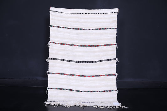 Vintage berber rug 3.4 ft x 5.2 ft Moroccan handira