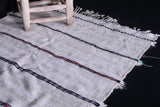 Vintage berber rug 3.4 ft x 5.2 ft Moroccan handira