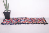 Shaggy Moroccan Boucherouite rug 2.1 X 6.2 Feet
