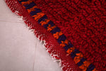 Small Red Berber rug 1.8  x 3.3 Feet