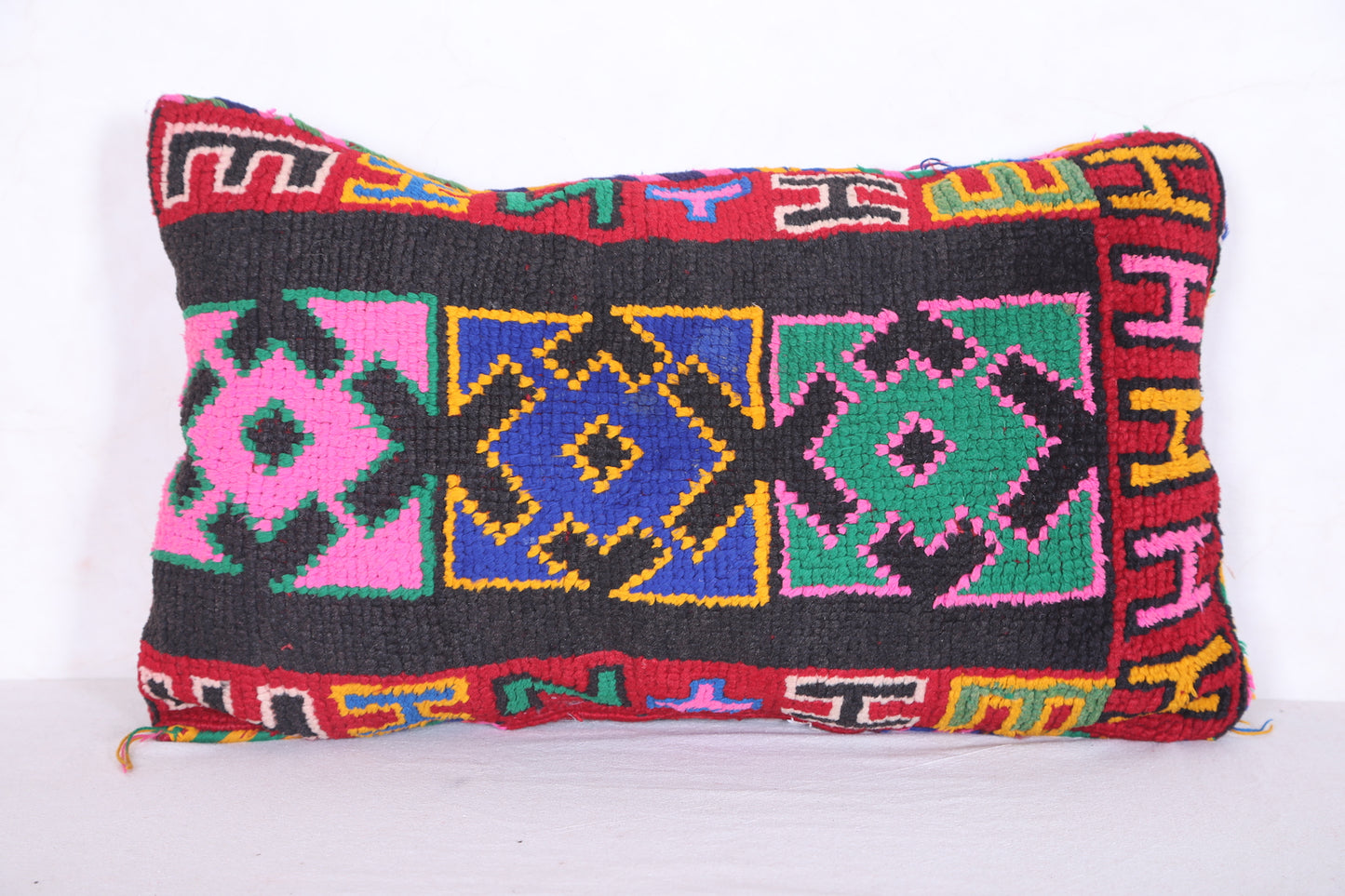 Moroccan handmade kilim pillow 14.9 INCHES X 24.8 INCHES