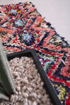 Shaggy Moroccan Boucherouite rug 2.1 X 6.2 Feet