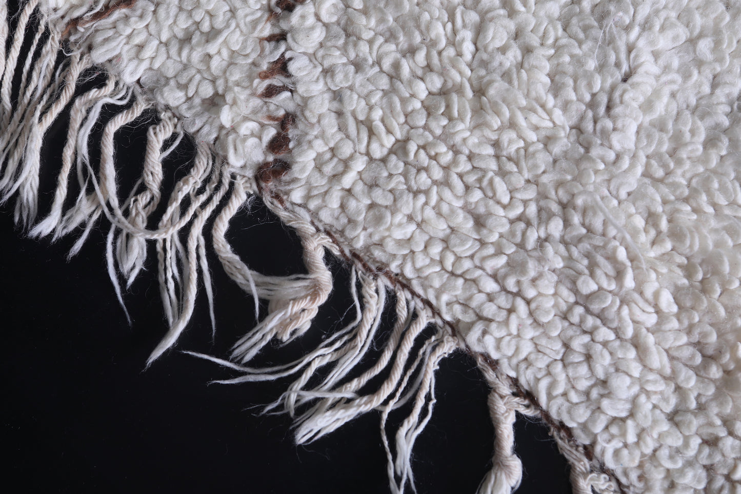 Beni ourain rug wool 4.9 X 8.3 Feet