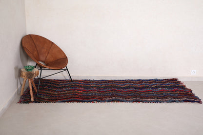 Runner rug handmade 3.1 X 8.3 Feet