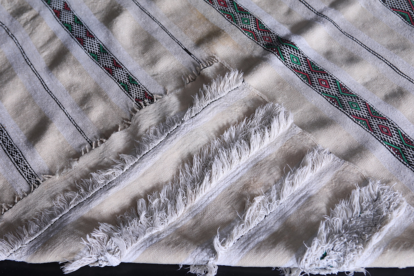 Moroccan Berber Wedding Blanket 3.8 FT X 6.1 FT