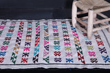 White Moroccan rug 3.1 FT X 4.9 FT