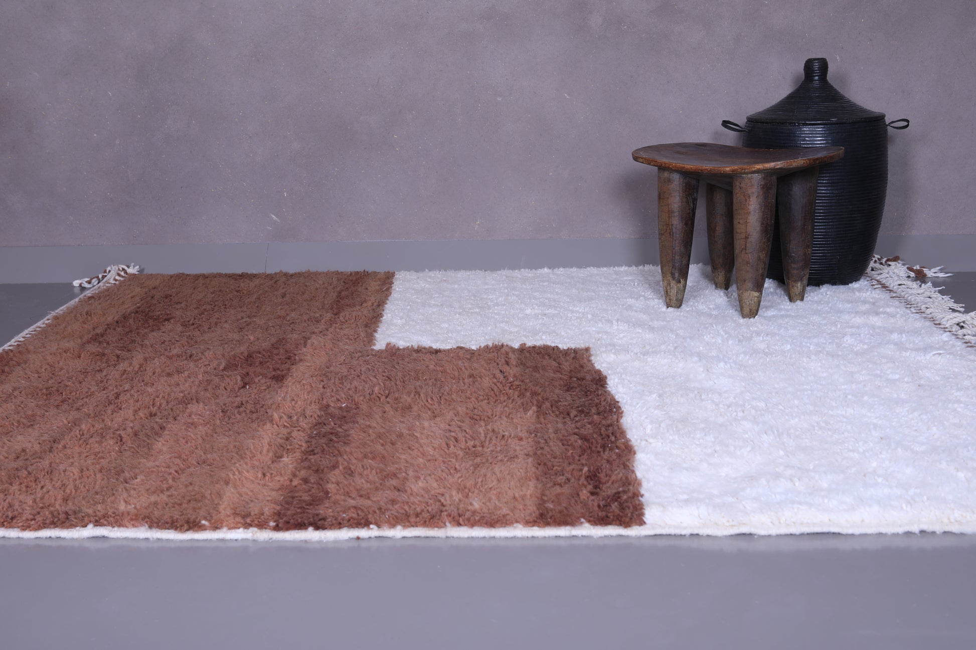 Custom Moroccan rug - handmade all wool beni ourain rug