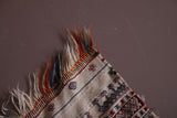 Vintage handwoven moroccan fabric 3.6 FT X 10.1 FT