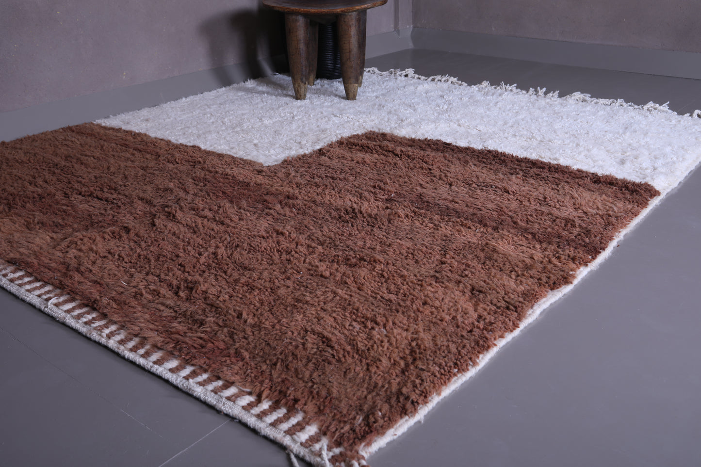Custom Moroccan rug - handmade all wool beni ourain rug