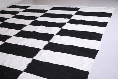 Custom Flat woven rug - Checkered moroccan rug