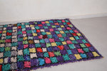 Colorful Moroccan Boucherouite rug 5.3 x 8.5 Feet