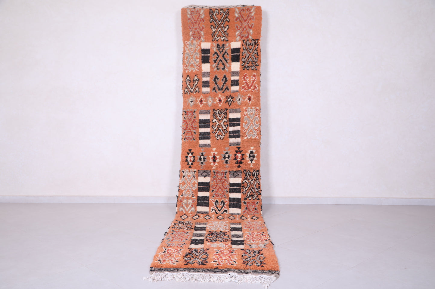 Runner handmade berber rug, custom moroccan carpet