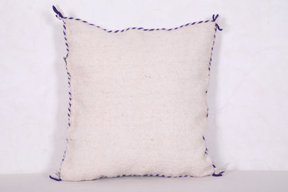Beige square Pillow Kilim 18.1 INCHES X 18.8 INCHES