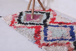 Vintage handmade moroccan berber runner rug 2.4 FT X 6 FT