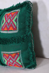 Green moroccan pillow 16.1 INCHES X 22 INCHES