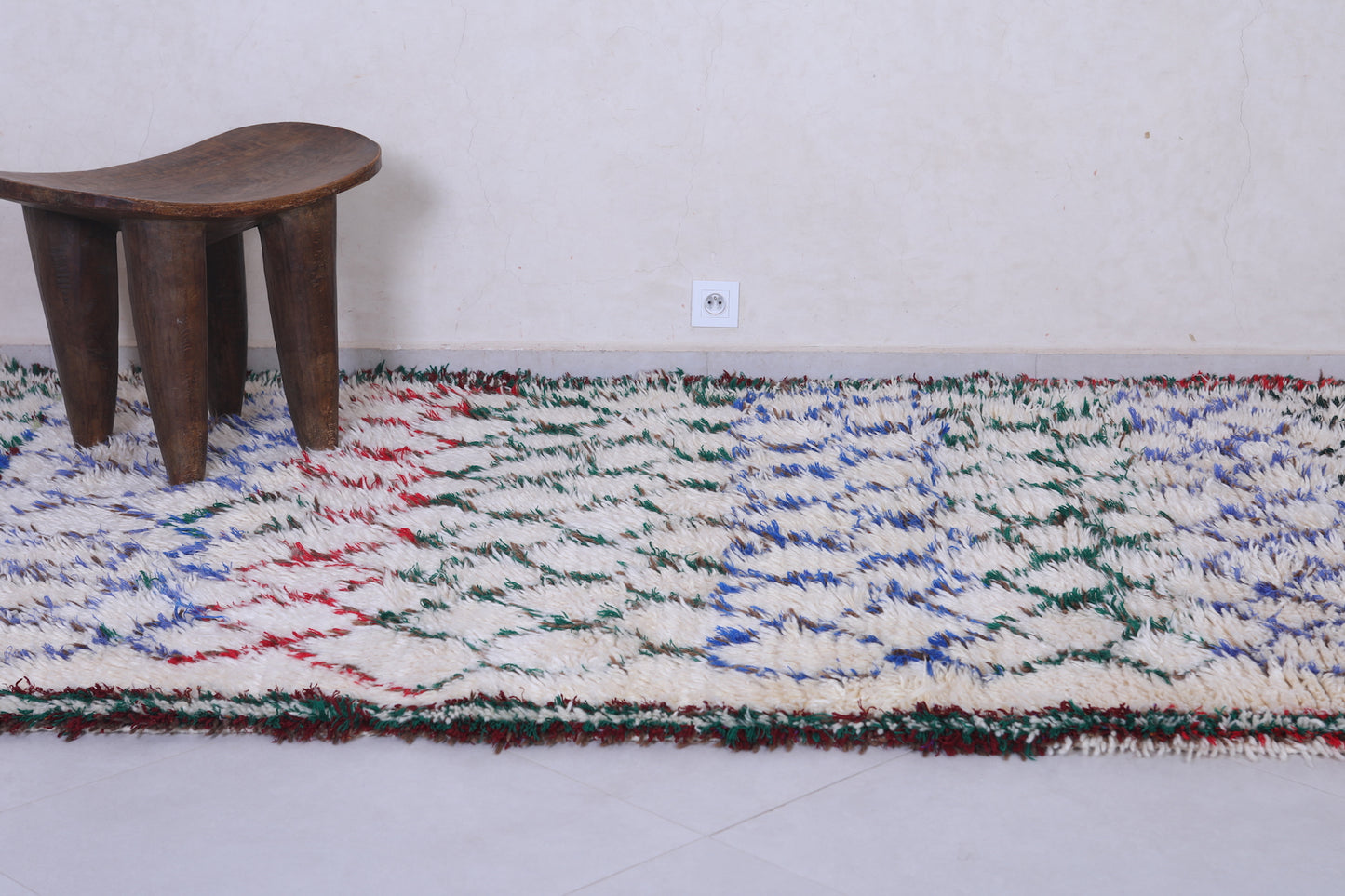 Vintage berber rug 5.4 X 8.6 Feet