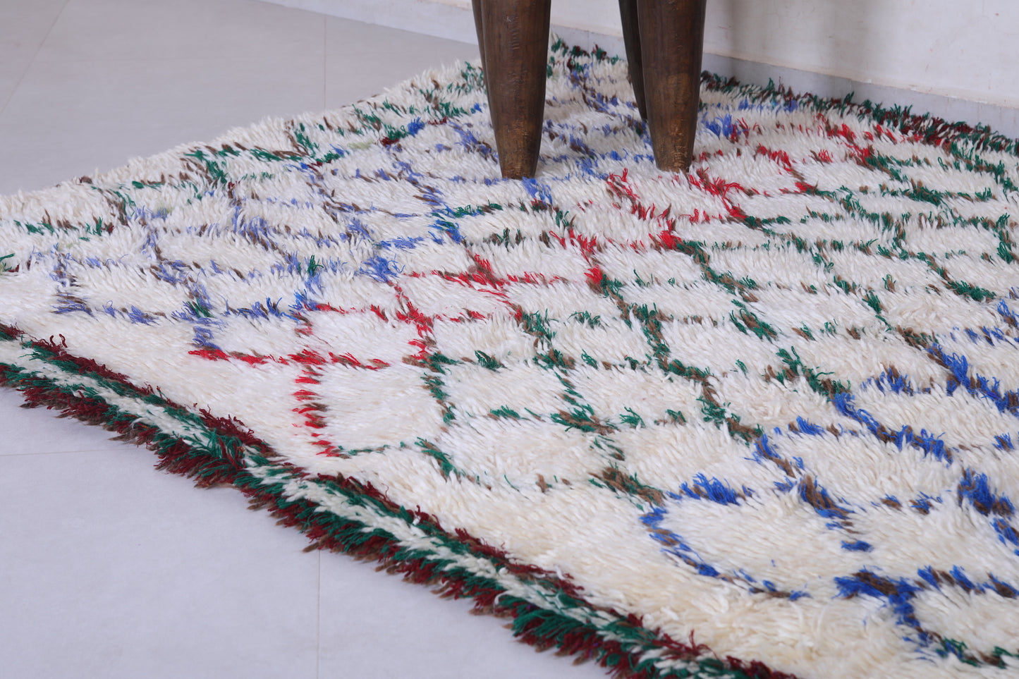Vintage berber rug 5.4 X 8.6 Feet