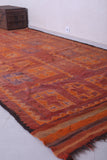 Vintage handmade moroccan berber runner rug 6.3 FT X 16.2 FT