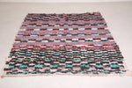 Wonderfully Colored Boucherouite rug 4.9 FT X 6.3 FT