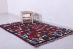 Colorful handmade moroccan berber rug 3.6 X 5.5 Feet