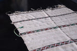Moroccan handira 3.7 x 6.8 ft , Handmade berber rug