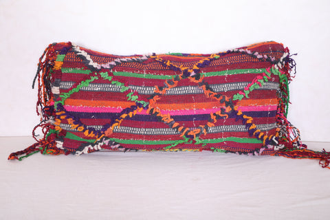Long Moroccan Kilim Pillow 13.7 INCHES X 26.3 INCHES