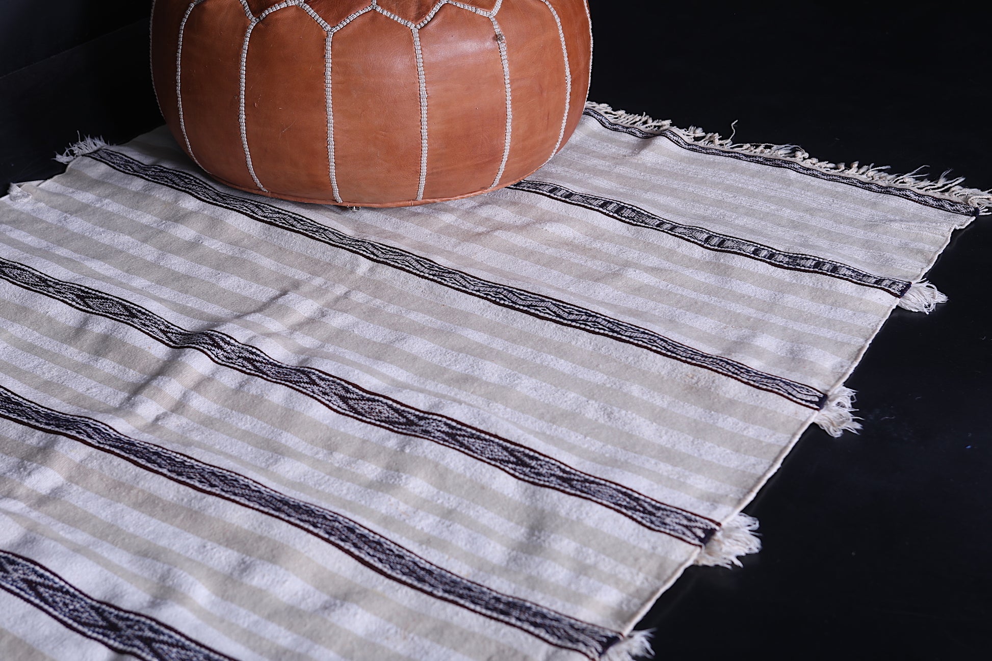Berber wedding blanket rug 3.8 FT X 6.9 FT