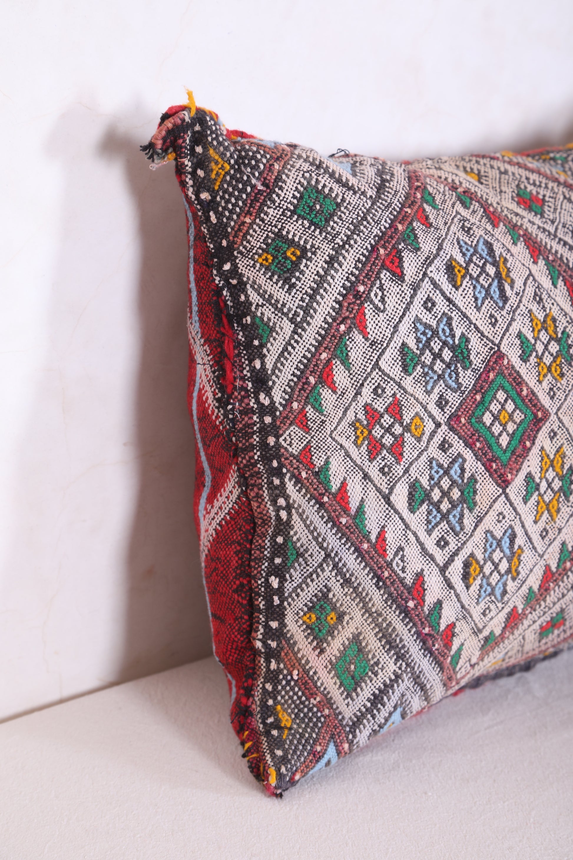 Vintage Moroccan pillow 17.3 INCHES X 22 INCHES