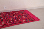 Moroccan rug kilim 3 FT X 4.7 FT