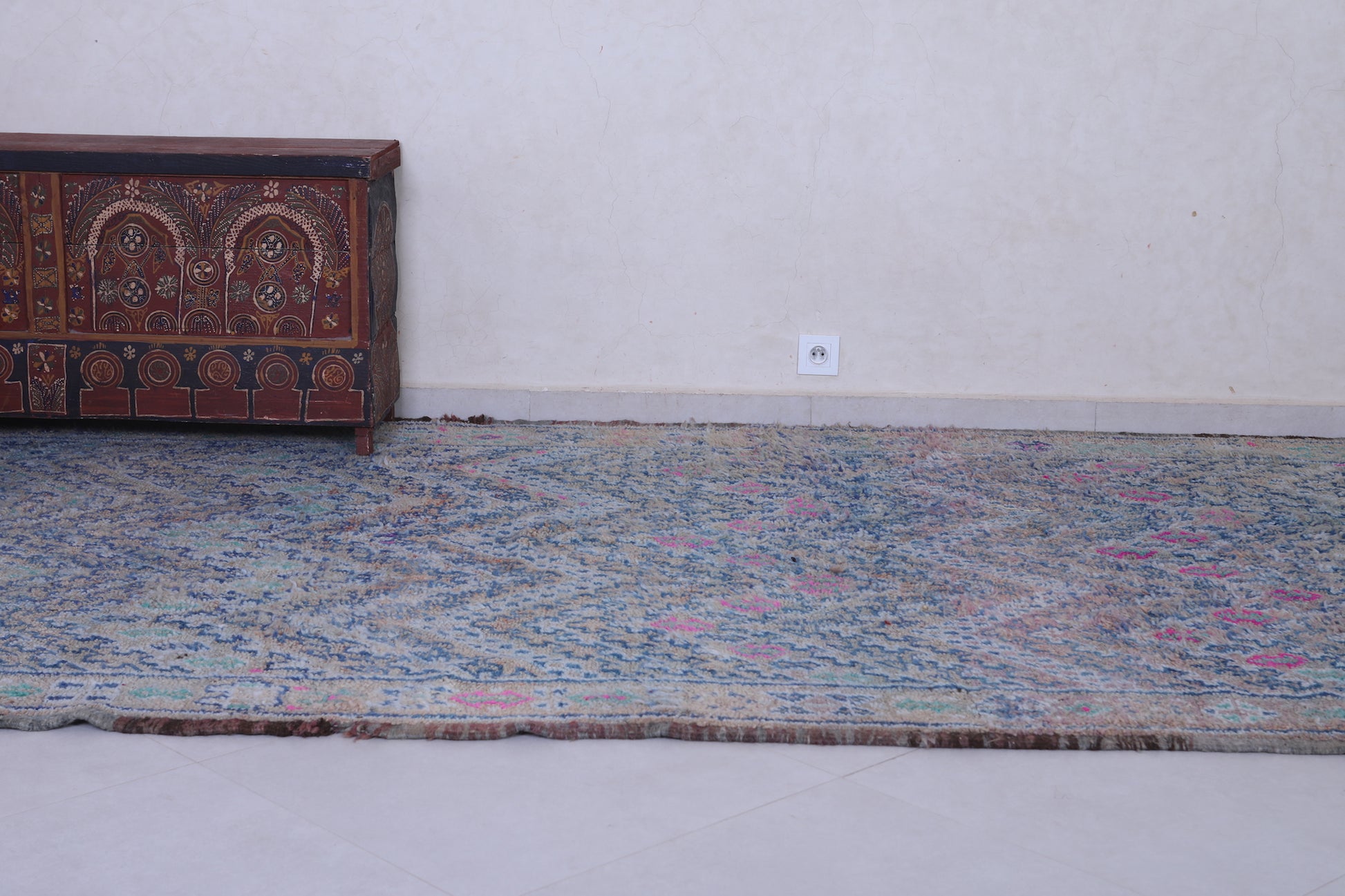 Large handmade Moroccan rug 5.9 X 14 Feet