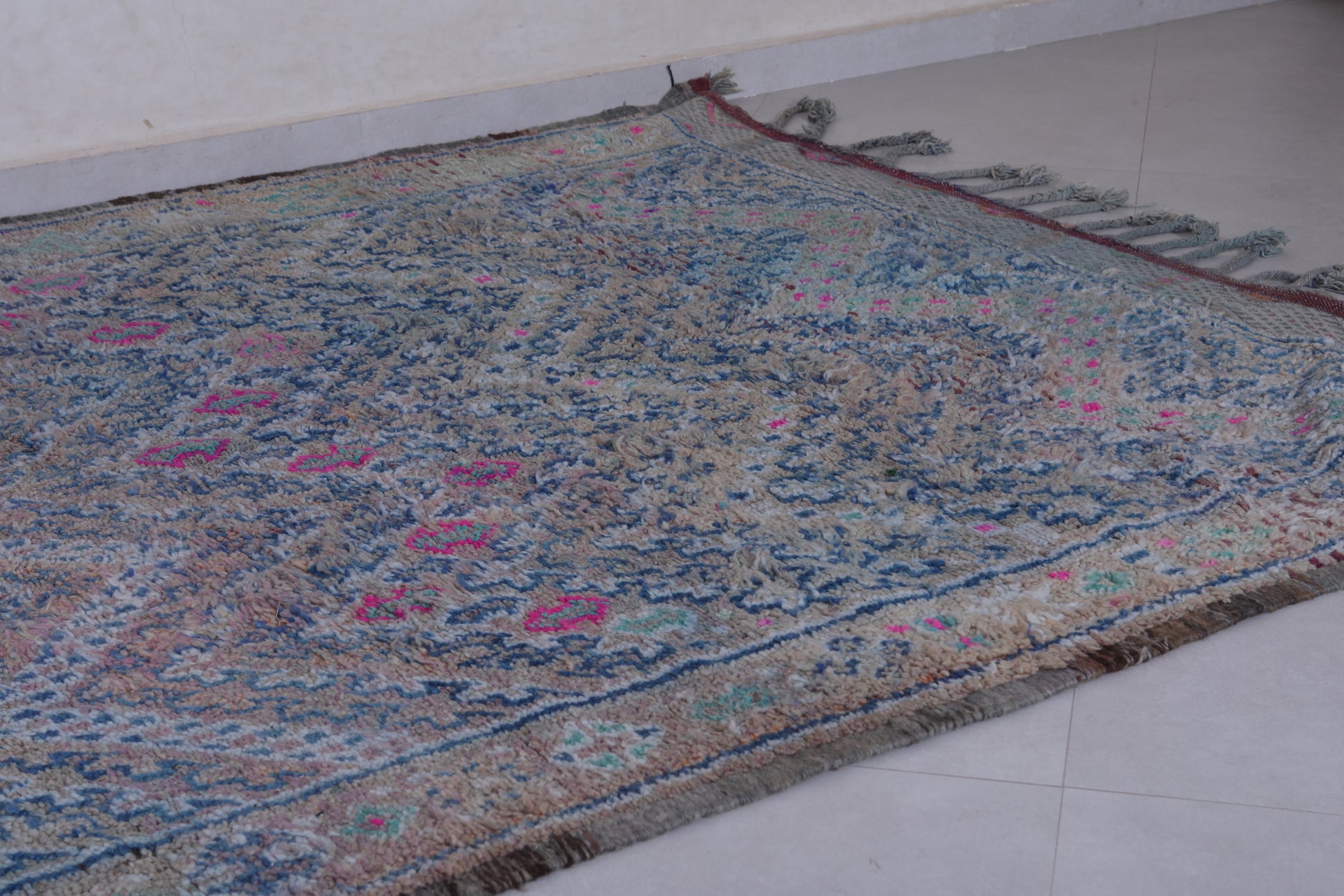 Large handmade Moroccan rug 5.9 X 14 Feet