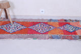 Vintage Handmade Moroccan Runner Rug 2.9 X 5.8 Feet