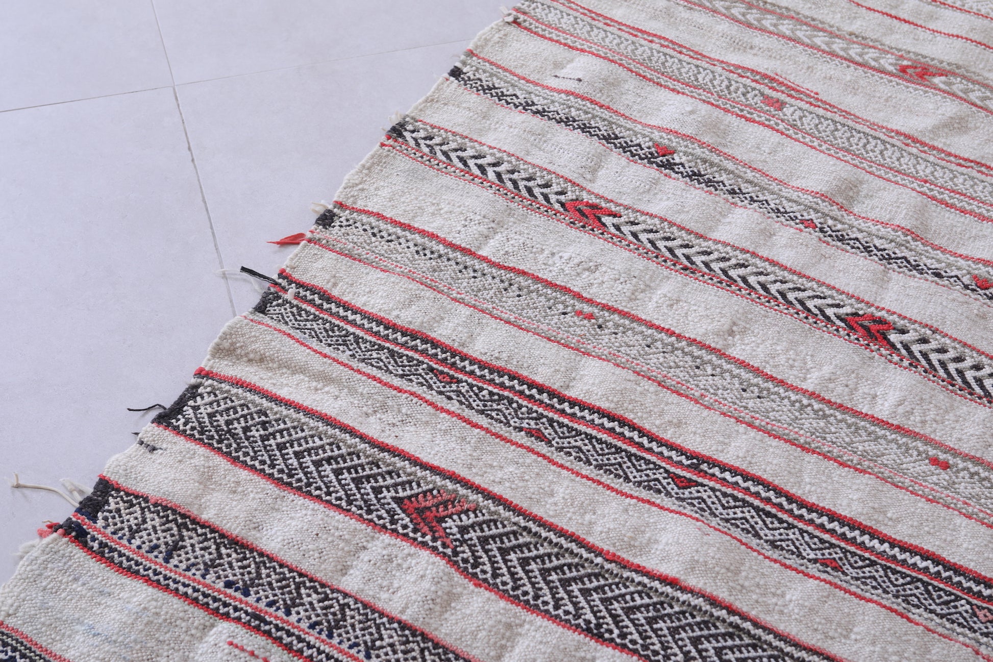 Vintage berber blanket 5.3 X 10.8 Feet
