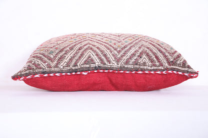 Moroccan handmade kilim pillow 14.1 INCHES X 19.6 INCHES