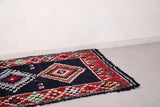Red and black runner rug 3.5 X 8.9 Feet
