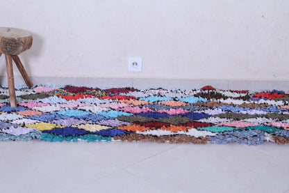 Colorful Moroccan Runner Rug 2.5 X 6.5 Feet