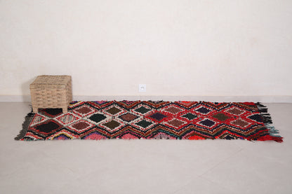 Runner Boucherouite rug 3 x 7.3 Feet
