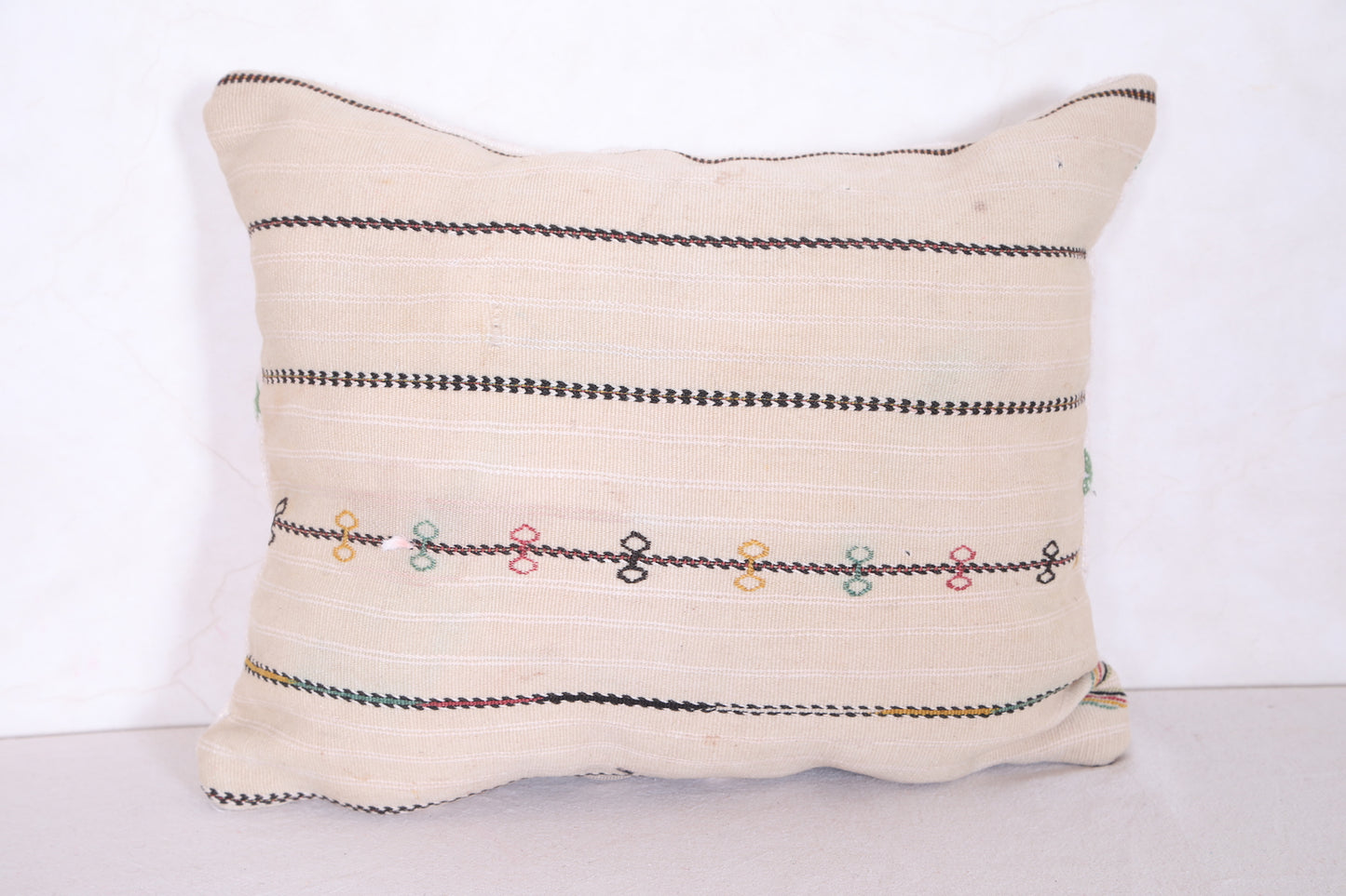Moroccan handmade kilim pillow 14.1 INCHES X 17.7 INCHES
