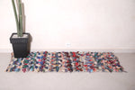 Moroccan Boucherouite Runner rug 2.4 X 6.1 Feet
