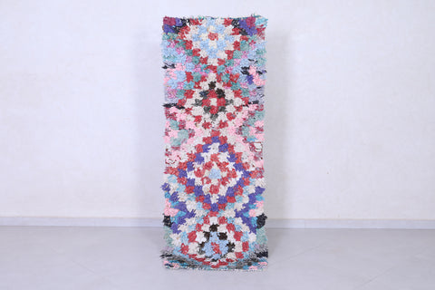 Vintage Moroccan hallway rug 2.2 X 5.6 Feet