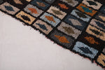 Moroccan boucherouite rug 3.7 X 6.5 Feet