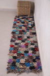 Colorful Runner Boucherouite rug 1.6 X 6.5 Feet