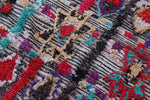 Colorful handmade Berber rug runner 3.9 X 8.6 Feet