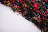 Colorful Berber Boucherouite rug 3.4 X 5.1 Feet