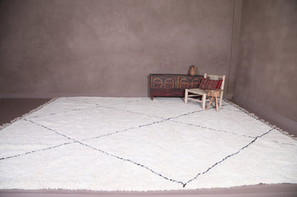 Handmade beni ourain Moroccan rug - Wool berber rug - Custom Rug