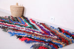 Colorful Moroccan Boucherouite Rug 2.4 X 5.6 Feet