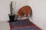 Vintage Hallway Moroccan rug 3.8 X 11 Feet