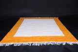 Yellow bordered rug - Berber rug - Cozy rug