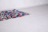 Colorful Boucherouite rug 3.7 x 6.3 Feet